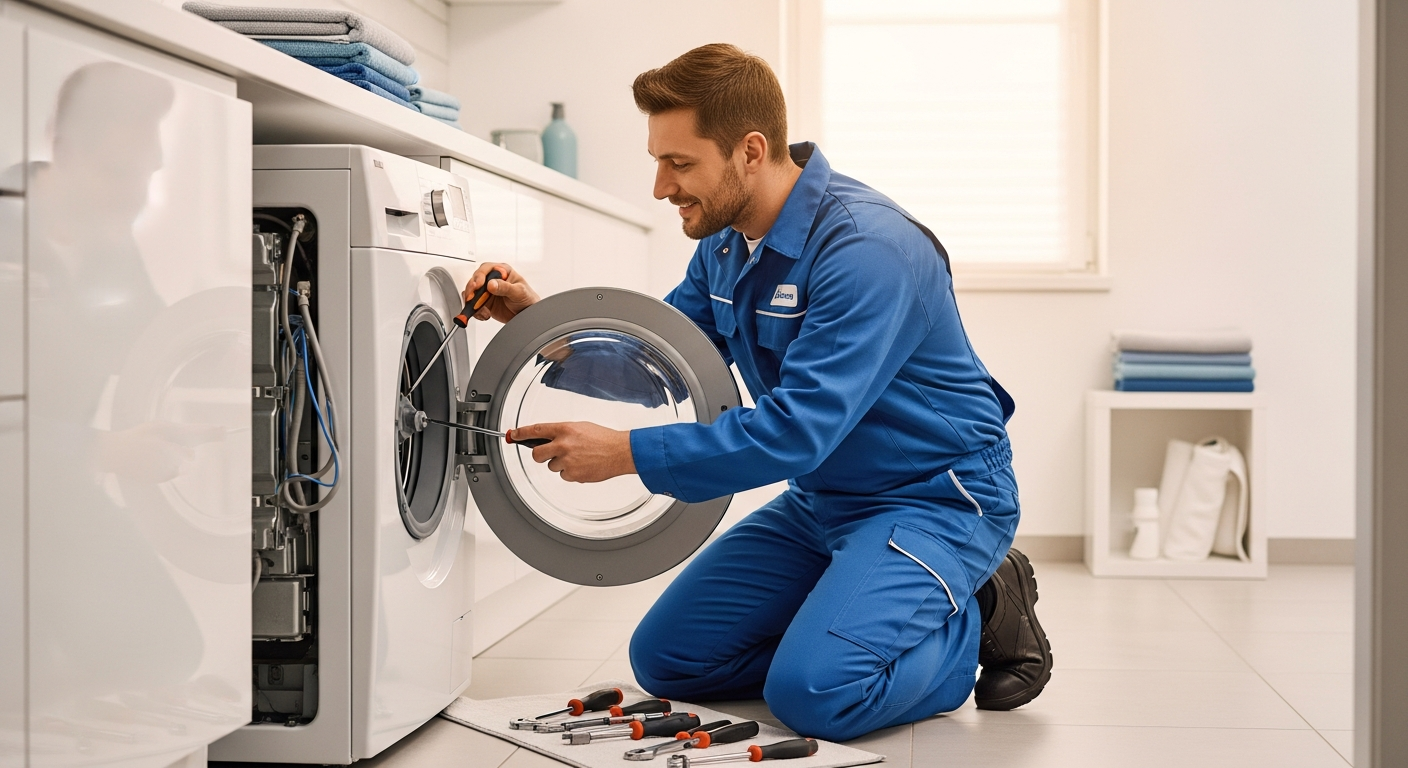 WasherRepairSG technician ready for islandwide Singapore home service